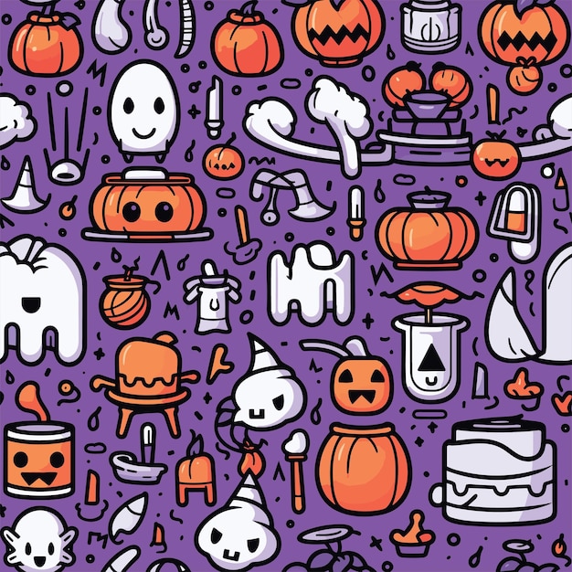 Hhalloween pattern background