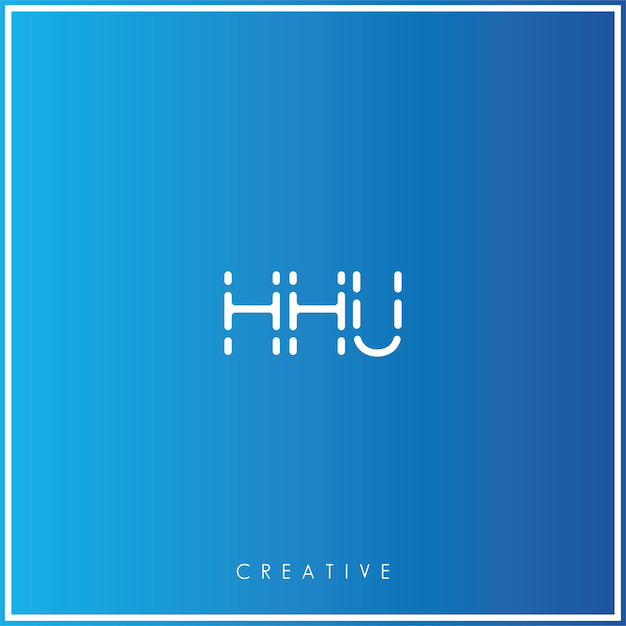 HHU Premium Vector Later Logo Design Creatief Logo Vector Illustratie logo Creatief Monogram