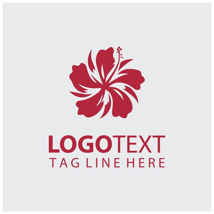 Hibiscus bloem Logo vector Illustraties