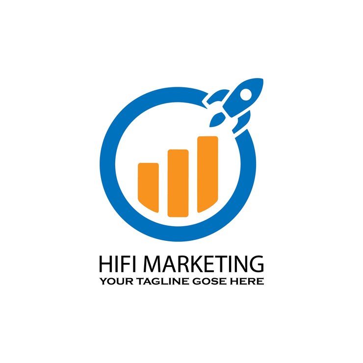 Vector hifi marketing logo template design