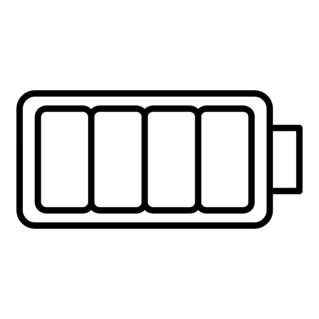 Vettore stile dell'icona ad alta batteria