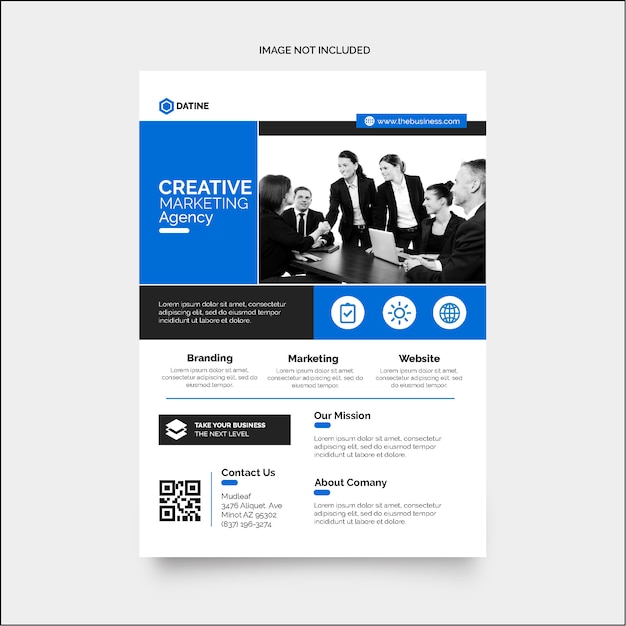 High creative business marketing corporate flyer