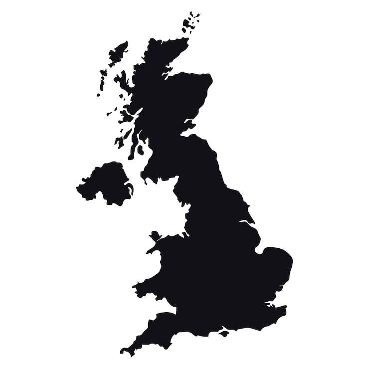 Vector high detailed great britain vector map