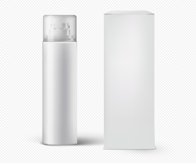 High detailed realistic tall cosmetic packaging