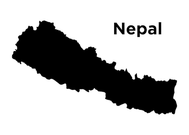 High detailed vector map Nepal