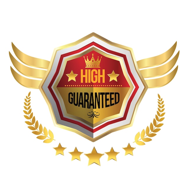 Vector high guaranteed award in illustrator