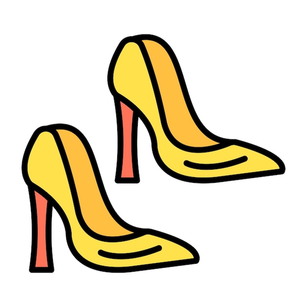 High Heel Flat Illustration