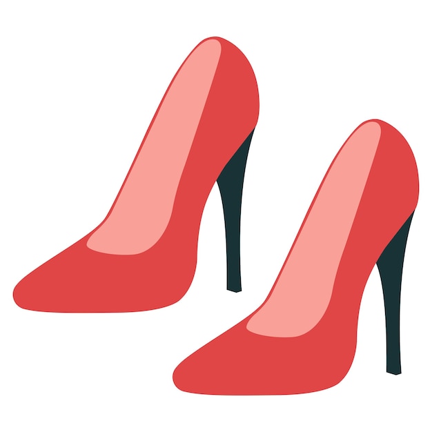 High heeled shoes Vector illustration