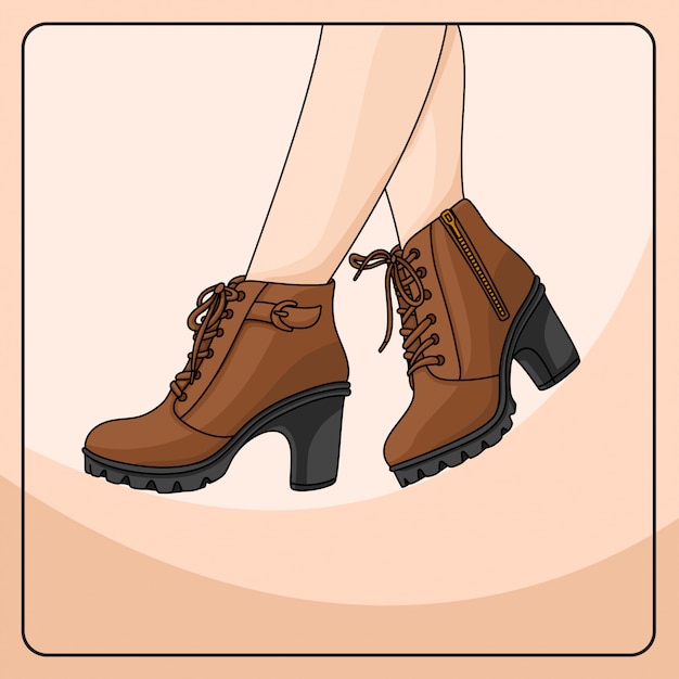 High heels easy editable