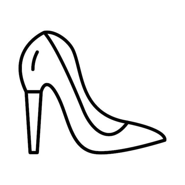 High Heels Line Illustration