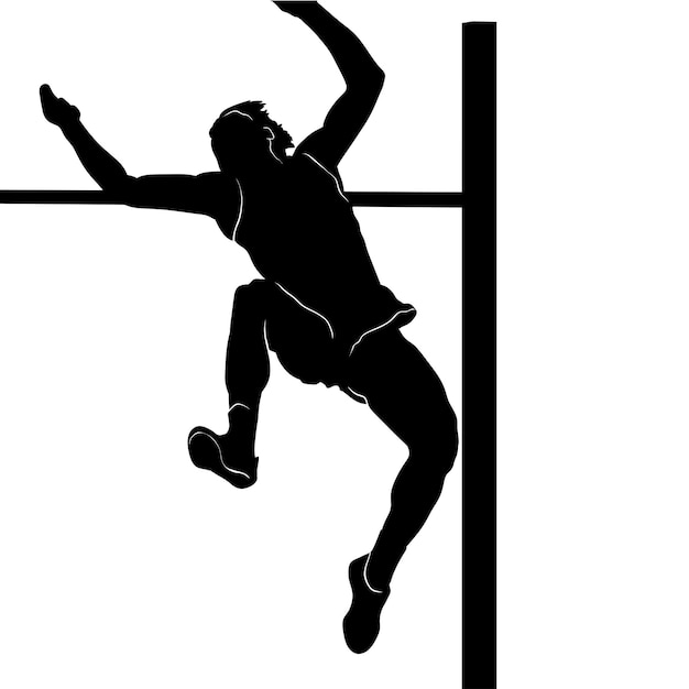 high jump silhouette