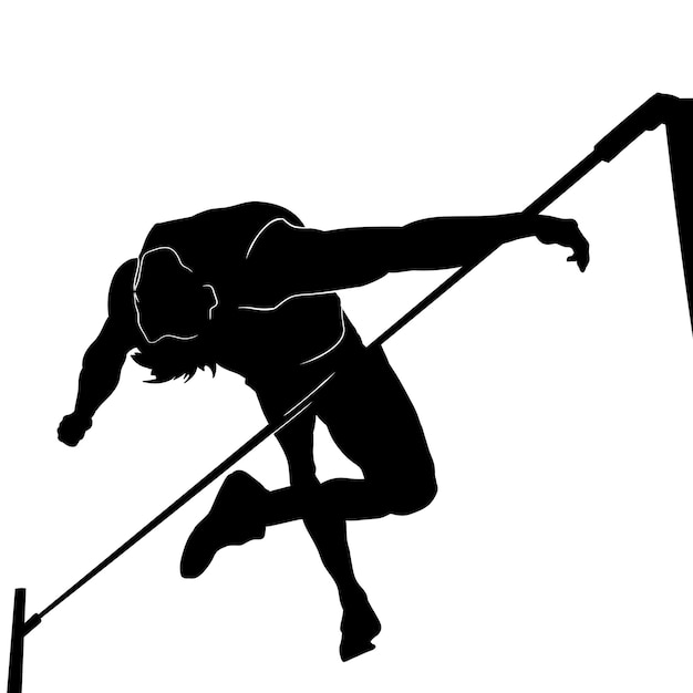 high jump silhouette