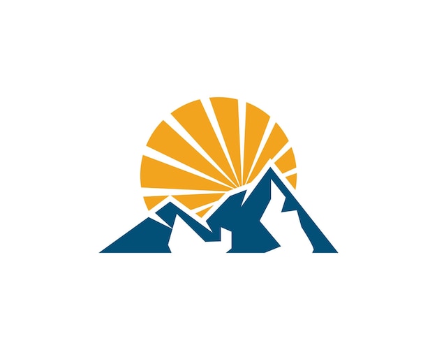 High Mountain Icon Logo Zakelijke sjabloon Vector