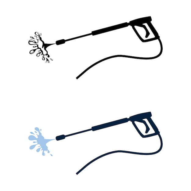 High pressure washer gun vector