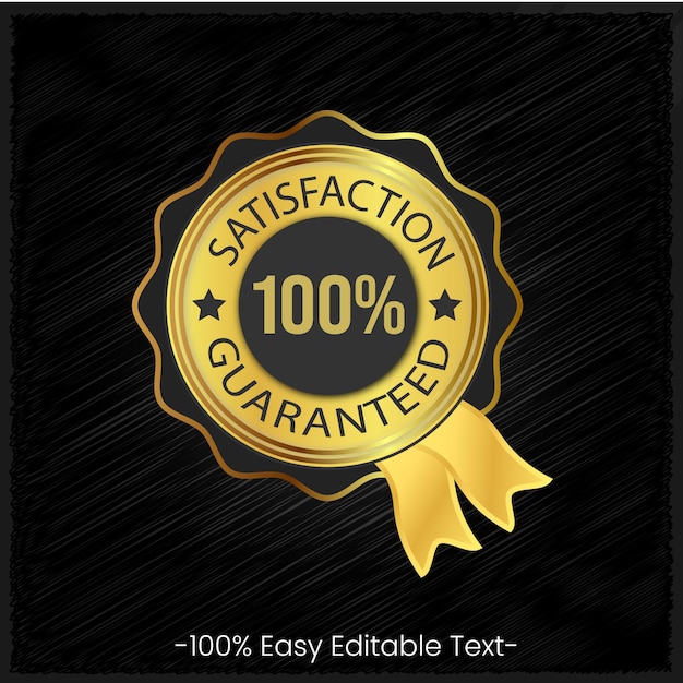 High quality golden badges or ribbon 100 satisfaction guaranteed