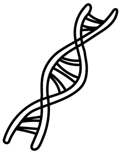 High quality modern and flat vector business icon of dna on isolated background