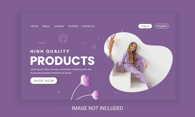 Vector high quality products fashion banner template