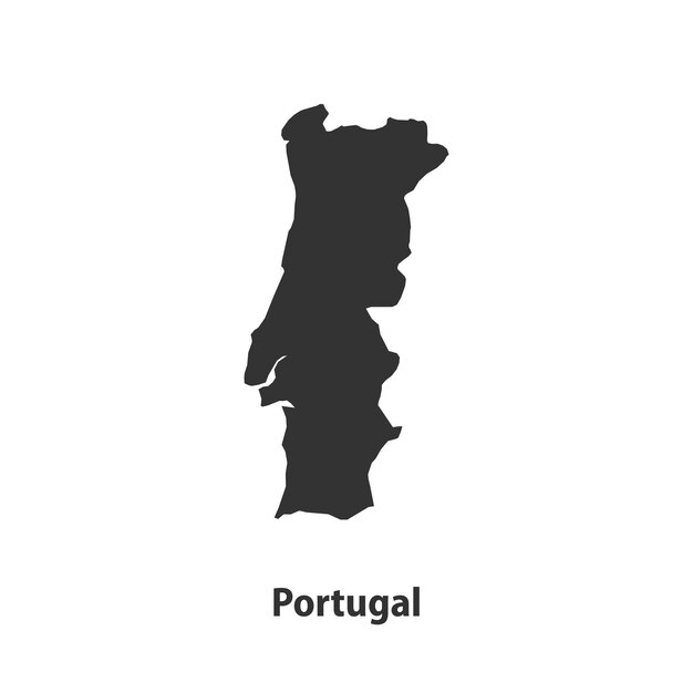 Portugal Outline Silhouette Map Illustration. Royalty Free SVG, Cliparts,  Vectors, and Stock Illustration. Image 75080313.