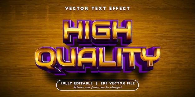 High quality text effect with editable font style