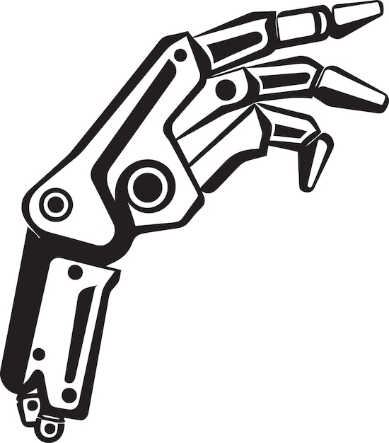 high resolution vector design showcasing a robotic arm with emphasis on precision engineering and t