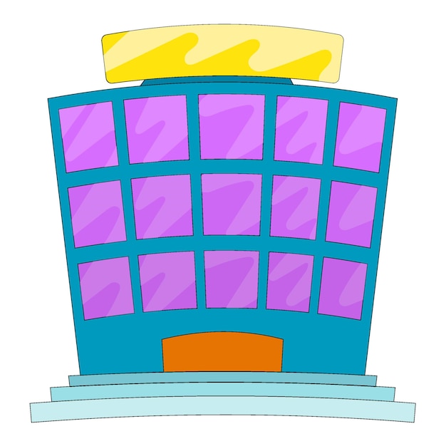 High rise hotel icon