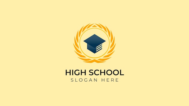 High school logo template