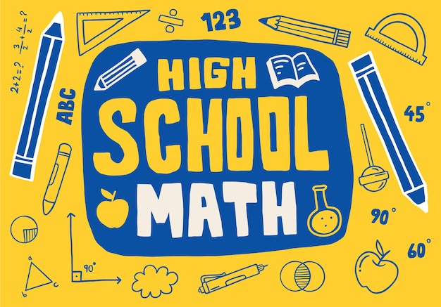 High School Mathematics Background Design