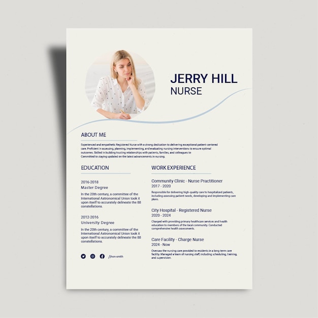 High School Teacher Resume Design Template