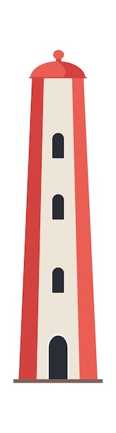 High sea tower Vector illustration