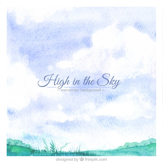 High in the sky background