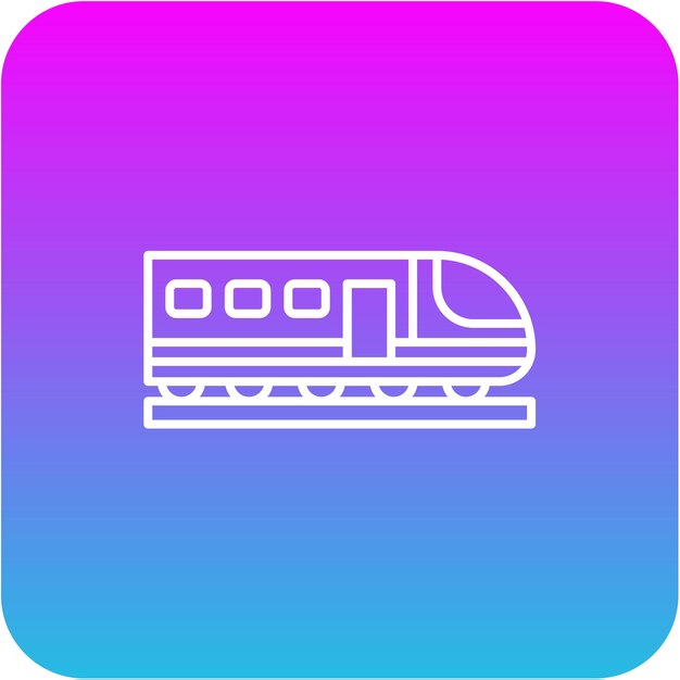 Vector high speed train icon