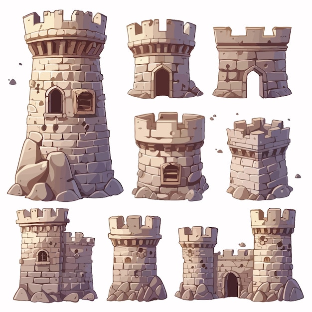 High_Stone_Towers_with_Castellation_Walls