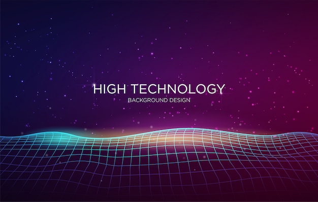 high-tech dekking achtergrond sjabloon