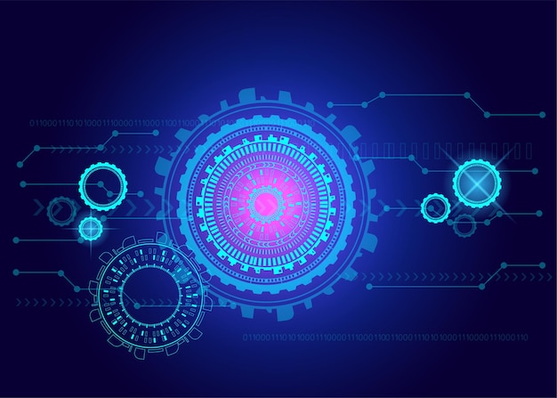 High tech digital technology network Abstract technology background hitech communication concept circuit board