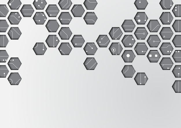 Sfondo geometrico ad alta tecnologia