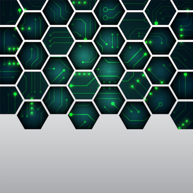 High tech technology geometric background