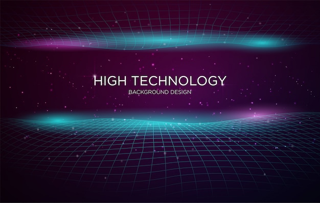 high technology cover background template 