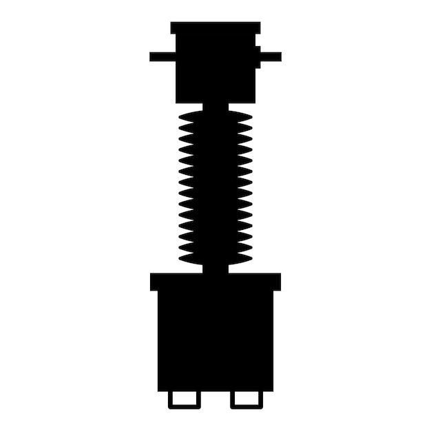 High voltage electrical transformer icon