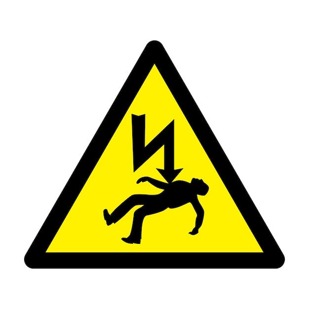 Vector high voltage sign