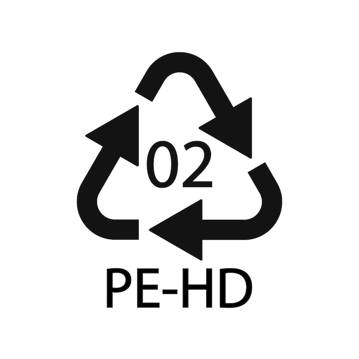 Vector highdensity polyethylene 02 pehd icon symbol