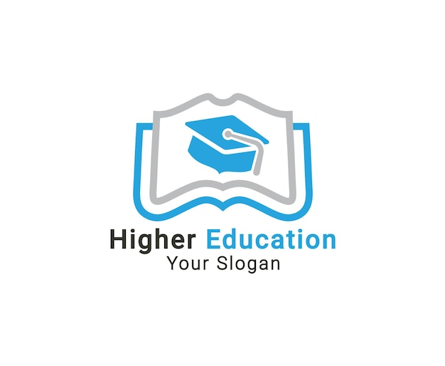 Higher education logo higher learning logo reaching star education logo world education logo