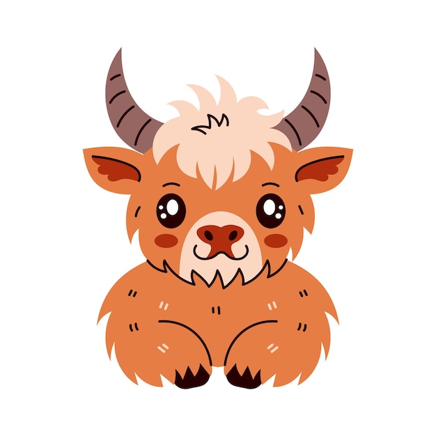 Highland Cattle Cow Character
