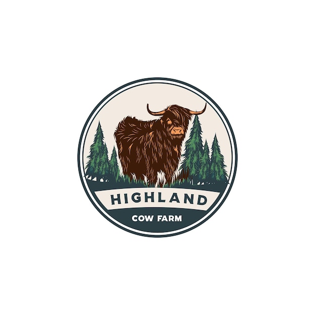 Highland geit embleem llogo