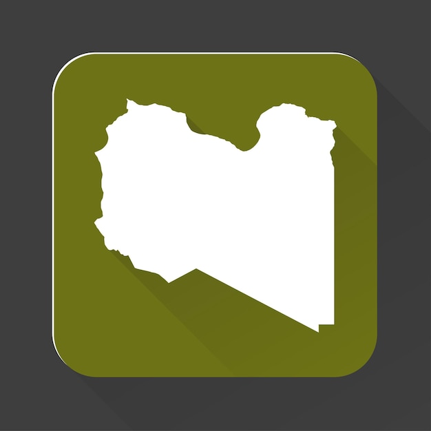 Highly detailed Libya map with borders isolated on background simple icon