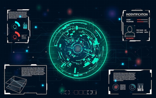 HighTech Radar Interface Elements