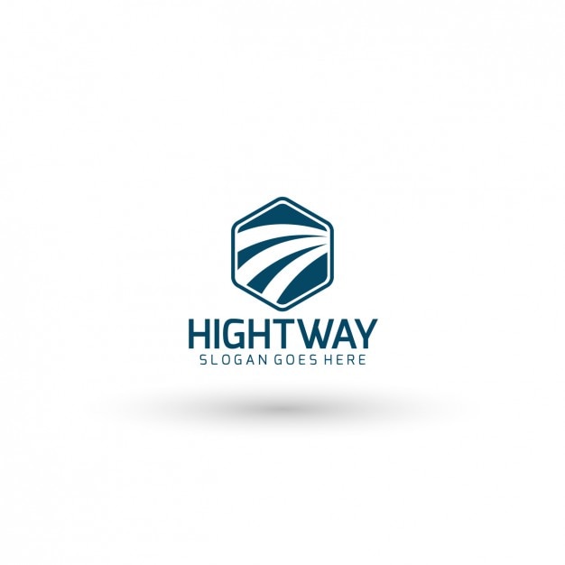 Vector highway logo template