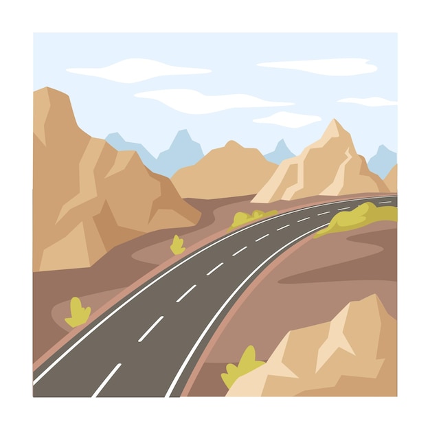 山を横断する高速道路