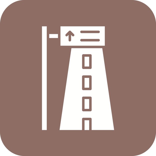 Highway vector icon can be used for smart city iconset