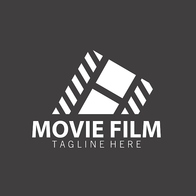 higt filmproduction entertaiment logo design vector