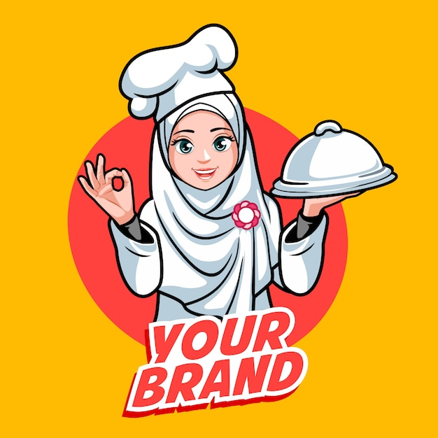 Hijab chef woman